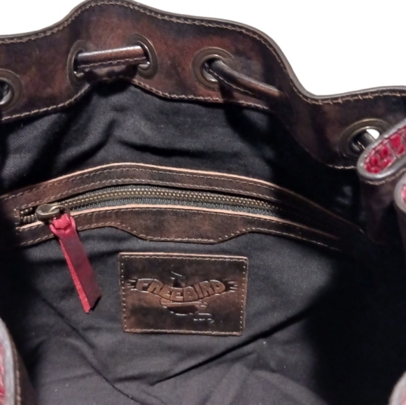 Freebird Mila Red Croco Tassel Satchel Bag RARE - Picture 15 of 15